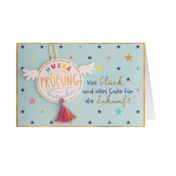 Grusskarte Engel Prüfung Bestanden