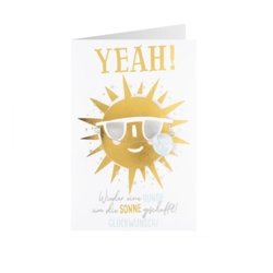 Grusskarte Sterne Wieder eine runde um die Sonne geschaft