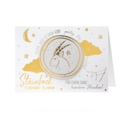 Grusskarte Sterne Steinbock