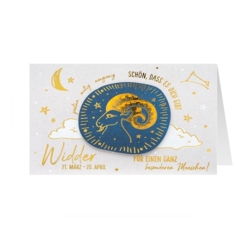 Grusskarte Sterne Widder