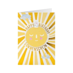 Geburtstagskarte Sterne Sonnenschein