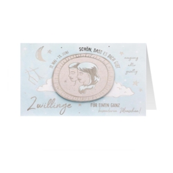 Grusskarte Sterne Zwillinge