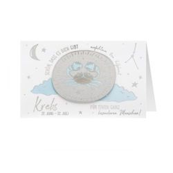 Grusskarte Sterne Krebs