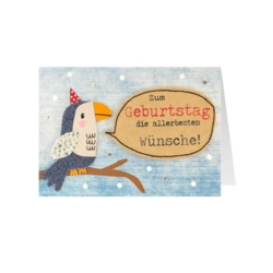 Geburtstagskarte Jeans Die allerbesten Wünsche