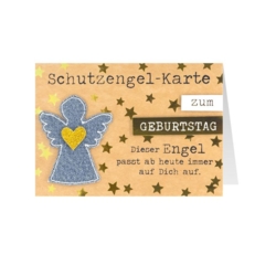 Geburtstagskarte Jeans Schutzengelkarte zum Geburtstag
