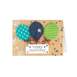 Geburtstagskarte Jeans Ballons zum Geburtstag