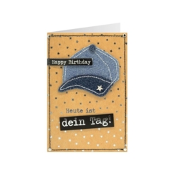 Geburtstagskarte Jeans Heute ist dein Tag