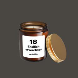Duftkerze 18 Endlich erwachsen
