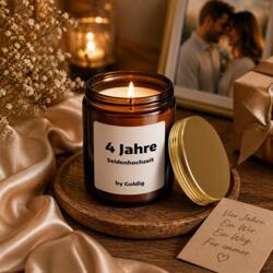Duftkerze 4 Jahre Seidenhochzeit