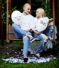 Hochzeit Ballone Will you marry me - 50 Stück