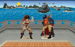 Piraten Fotohintergrund – Schiff & Schatzinsel Kulisse für Kinderpartys