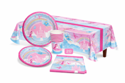 Prinzessin Partyset in Rosa und Blau