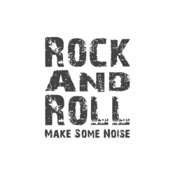 Bügelbild Rock n Roll,
