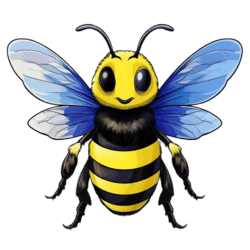 Bügelbild Lucky Bumble Bee