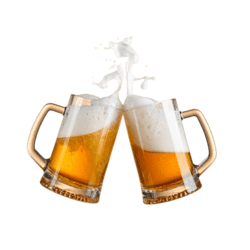 Bügelbild Biergruss Prosit