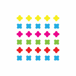 Bügelbilder SET Konfetti 30er