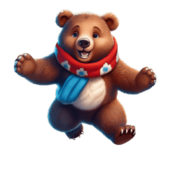 Bügelbild Mutz der Bär