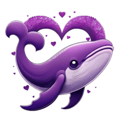 Bügelbild Baby Party Wal