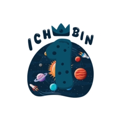 Bügelbild Ich bin 1