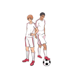 Bügelbild Anime Soccer Boys