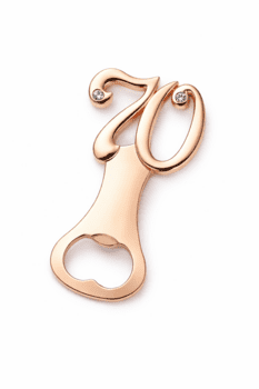 Flaschenöffner 70 Gold – Metall