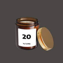 Bougie parfumée avec chiffre 1