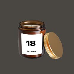 Bougie parfumée avec chiffre 1