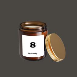 Bougie parfumée avec chiffre 1