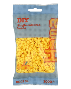 Bügelperlen Midi Hellgelb – 1000 Stück
