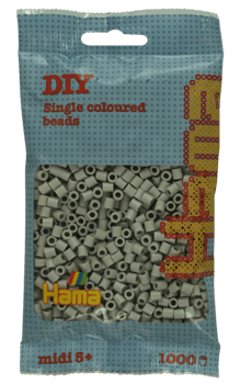 Bügelperlen Midi Kieselgrau 1000 Stück