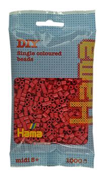 Bügelperlen Midi Kirschrot 1000 Stück