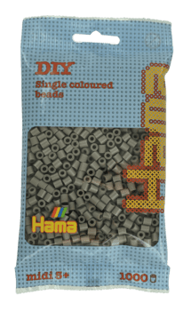 Bügelperlen Midi Graubraun 1000 Stück