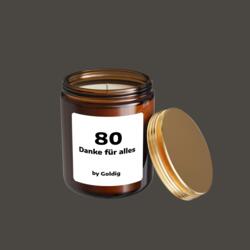 Duftkerze 80 Danke für alles