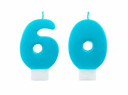 Geburtstagskerzen Zahl 6 & 0 Türkis