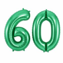 60 Geburtstagsballon Set 6 & 0 Grün