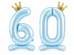 60 Stehende Geburtstagsballons Blau