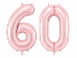 60 Geburtstagsballons Helles Pink