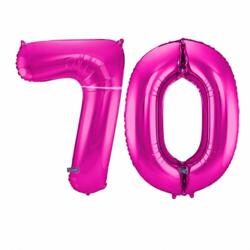 70 Geburtstag Ballon Set 7 & 0 Pink
