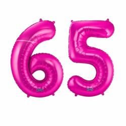 65 Geburtstag Ballon Set 6 & 5 Pink