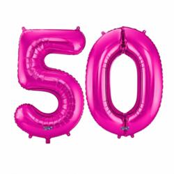50 Geburtstag Ballon Set 5 & 0 Pink