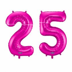 25 Geburtstag Ballon Set 2 & 5 Pink