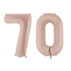 70 Geburtstag Ballon Set 7 & 0 Dunkelbeige 72cm
