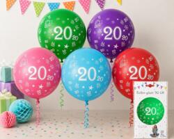 Ballon numéro 0 en latex rouge