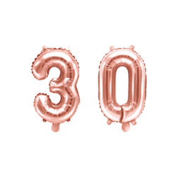 30 Geburtstag Ballon Set 3 & 0 Roségold 35cm