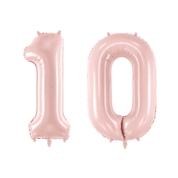 Geburtstagsballon Set 10 Hell Pink 72 cm