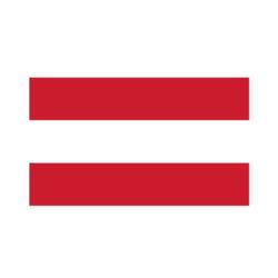 Bügelbild Österreich Flagge