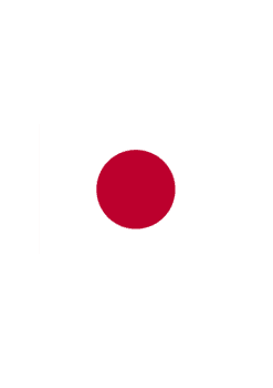 Bügelbild Japan Flagge
