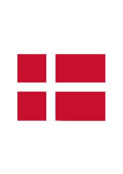 Bügelbild Dänemark Flagge