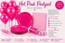 Hot Pinkes Partyset für 6 Personen