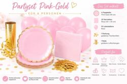 Partyset Pink-Gold für 6 Personen
